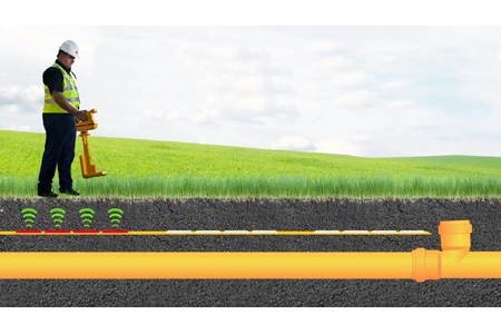 foto Sistema de marcado electrónico RFID de 3M para localización de tuberías y cables.